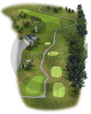 Golf hole graphics